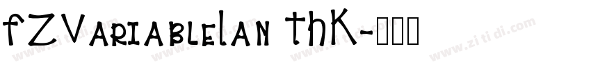 FZVariableLan THK字体转换